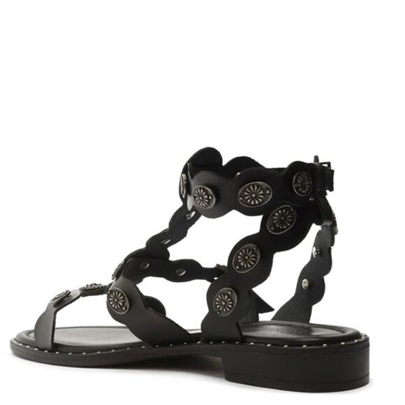 Schutz ALETTA LEATHER SANDAL size 11B New comfy flats for any occasion - Picture 3 of 16